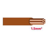 Autolichtkabel 1.5 mm2 braun AYL1.5br