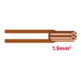 Autolichtkab.1.5 mm2 braun-weiss AYL1.5br/ws