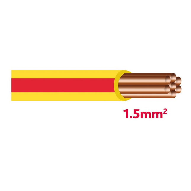 Autolichtkabel 1.5 mm2 gelb-rot AYL1.5ge/rt