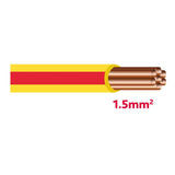 Autolichtkabel 1.5 mm2 gelb-rot AYL1.5ge/rt