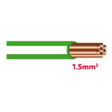 Autolichtkabel 1.5 mm grün-weiss AYL1.5gn/ws