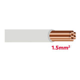 Autolichtkabel 1.5 mm grau AYL1.5gr