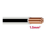 Autolichtkab. 1.5 mm grau-schwarz AYL1.5gr/sz