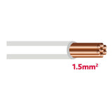 Autolichtkab. 1.5 mm grau-weiss AYL1.5gr/ws