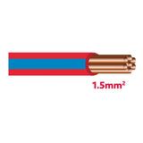 Autolichtkab. 1.5 mm rot-blau AYL1.5rt/bl