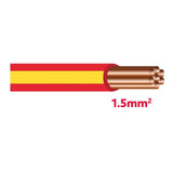 Autolichtkab. 1.5 mm rot-gelb AYL1.5rt/ge