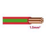 Autolichtkab. 1.5 mm rot-grün AYL1.5rt/gn