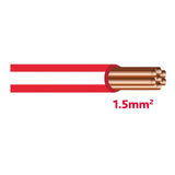 Autolichtkab. 1.5 mm rot-weiss AYL1.5rt/ws