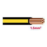 Autolichtkab. 1.5 mm schwarz-gelb AYL1.5sz/ge