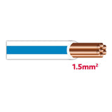 Autolichtkab. 1.5 mm weiss-blau AYL1.5ws/bl