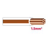 Autolichtkab. 1.5 mm weiss-braun AYL1.5ws/br