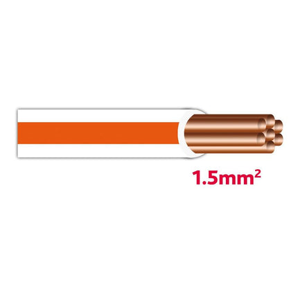 Autolichtkabel 1.5 mm weiss-orange