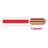 Autolichtkab. 1.5 mm weiss-rot AYL1.5ws/rt