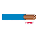 Autolichtkabel 1.0 mm2 blau AYL1.0bl