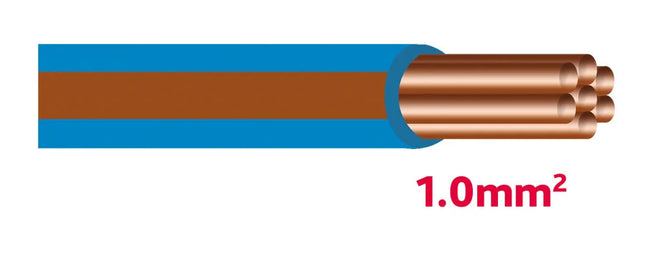 Autolichtkabel 1.0 mm blau / braun Hischier Auto AG