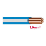 Autolichtkab. 1.0 mm blau / grau AYL1.0bl/gr
