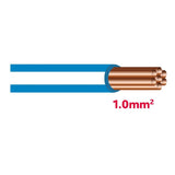 Autolichtkab. 1.0 mm blau / weiss AYL1.0bl/ws