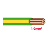Autolichtkab. 1.0 mm grün / gelb AYL1.0gn/ge