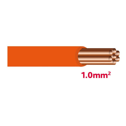 Autolichtkabel 1.0 mm2 orange