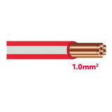 Autolichtkab. 1.0 mm rot / grau AYL1.0rt/gr