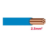 Autolichtkabel 2.5 mm blau AYL2.5bl