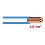 Autolichtkabel 2.5 mm2 blau-weiss AYL2.5bl/ws