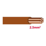 Autolichtkabel 2.5 mm braun AYL2.5br