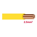 Autolichtkabel 2.5 mm gelb AYL2.5ge