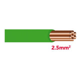 Autolichtkabel 2.5 mm grün AYL2.5gn