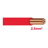 Autolichtkabel 2.5 mm rot AYL2.5rt