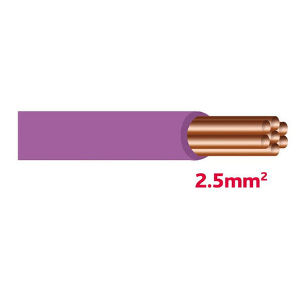 Autolichtkabel 2.5 mm2 violett Spule