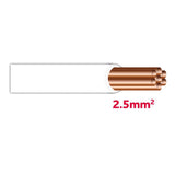 Autolichtkabel 2.5 mm weiss AYL2.5ws