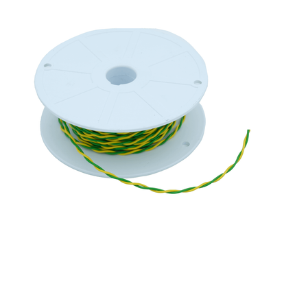 Kabel verdrillt 2 x 0.5 mm2 gelb / grün - AYL2x0.5ge/gn - 1 - Meter Diverse