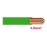 Autolichtkabel 4.0 mm grün AYL4.0gn