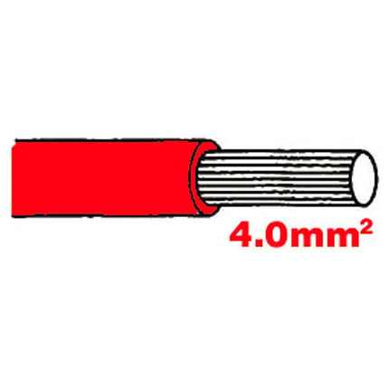 Autolichtkabel 4.0 mm2, 5m rot - SB4.0rt - 1 - Stück Diverse