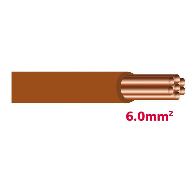 Autolichtkabel 6.0 mm2 braun AYL6.0br