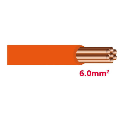 Autolichtkabel 6.0 mm orange