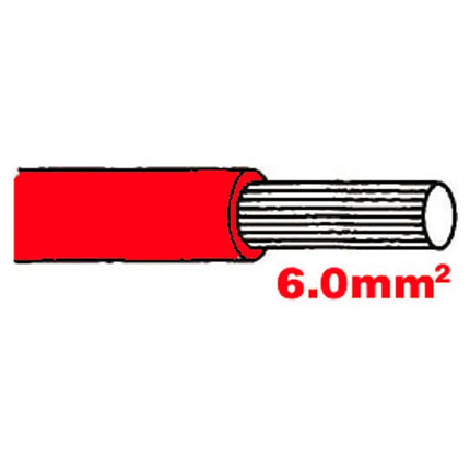 Autolichtkabel 6.0 mm2, 5m rot - 1 - Stück Diverse