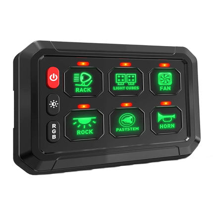 Bedieneinheit mit Relaissteuerung 6 Tasten, 12/24 V