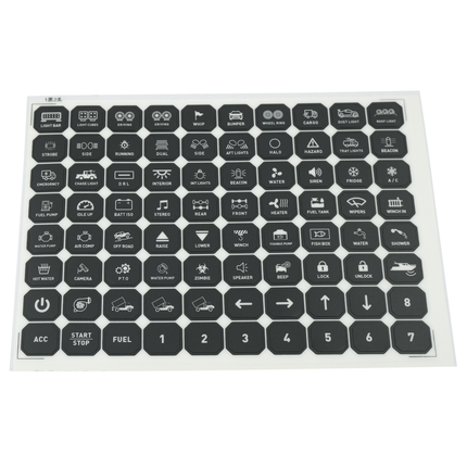 Bedieneinheit mit Relaissteuerung 8 Tasten, 12/24 V