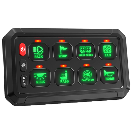 Bedieneinheit mit Relaissteuerung 8 Tasten, 12/24 V