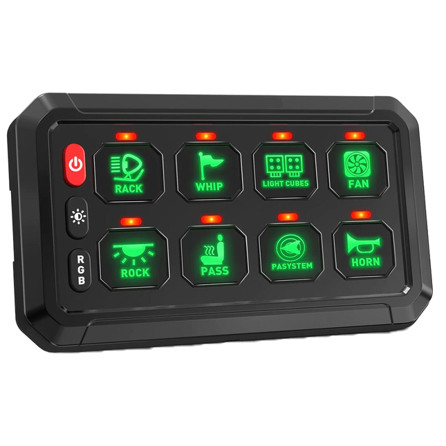 Bedieneinheit mit Relaissteuerung 8 Tasten, 12/24 V