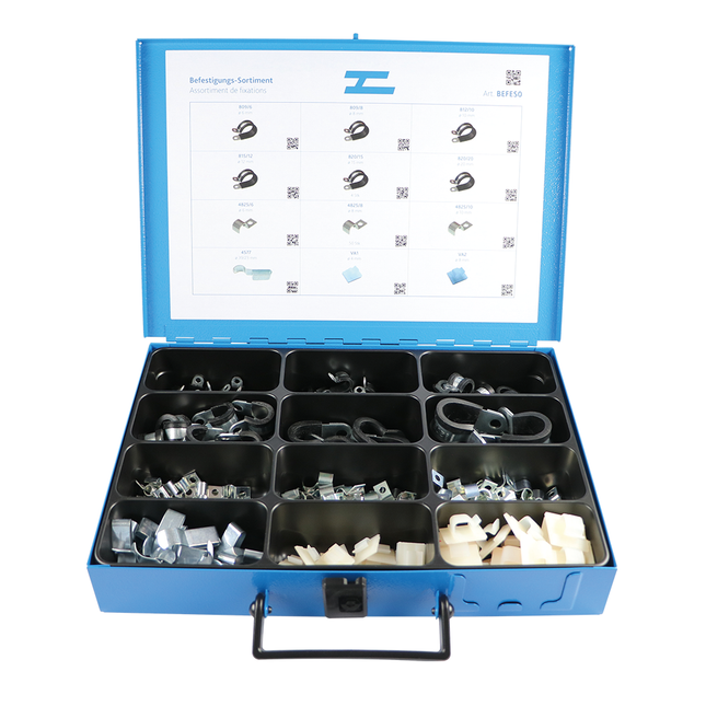 Befestigungsteile-Sortiment für Kabel