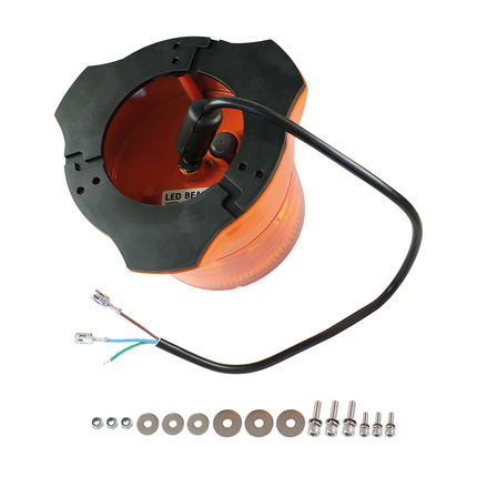 Weldex LED-Blitz-/Rundumleuchte 12/24 V gelb - 1 - Stück Diverse