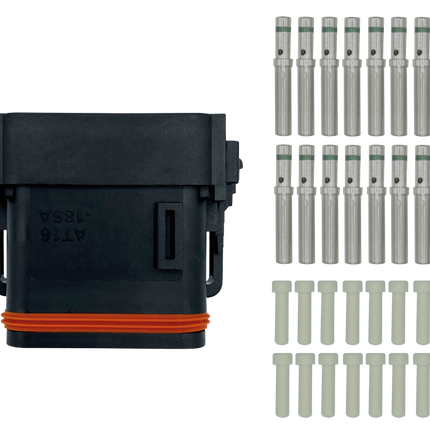 SET Zentralstecker 18-pol komplett inkl. Crimpkontakte