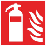 Brandschutzsschild Feuerlöscher 150x150mm BSS/FL