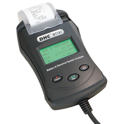 Professioneller Batterie- und Alternatortester mit Drucker