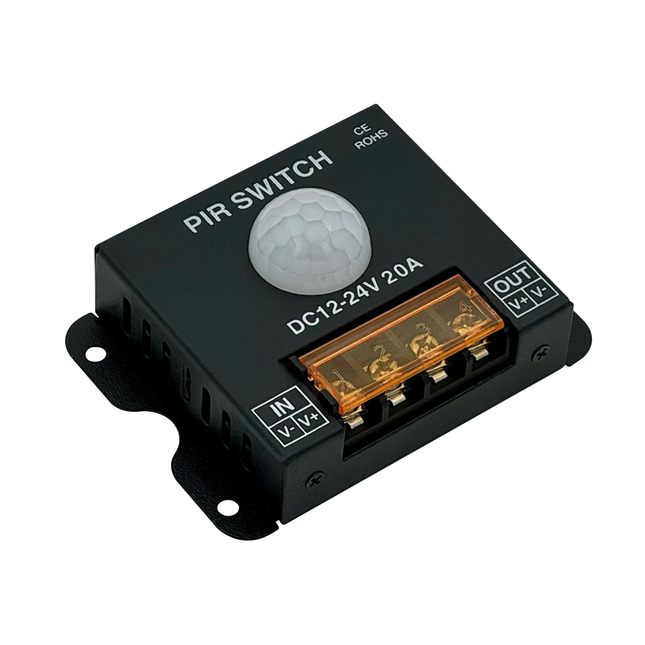 Bewegungssensor mit PIR-Sensor 12/24 V, 20 A - BWM20A - 1 - Stück Diverse