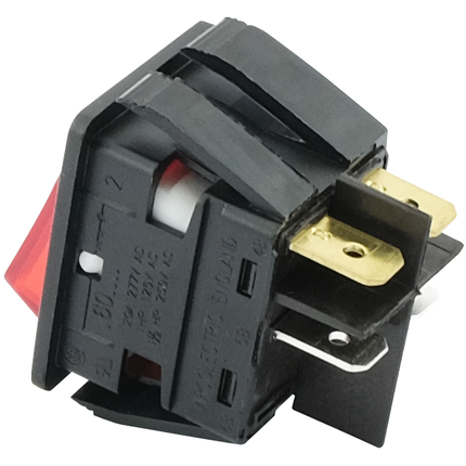 Wippschalter 2x Ein - Aus, rot