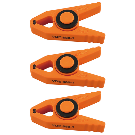 Isolierklammer rot klein, Set à 3 Stück